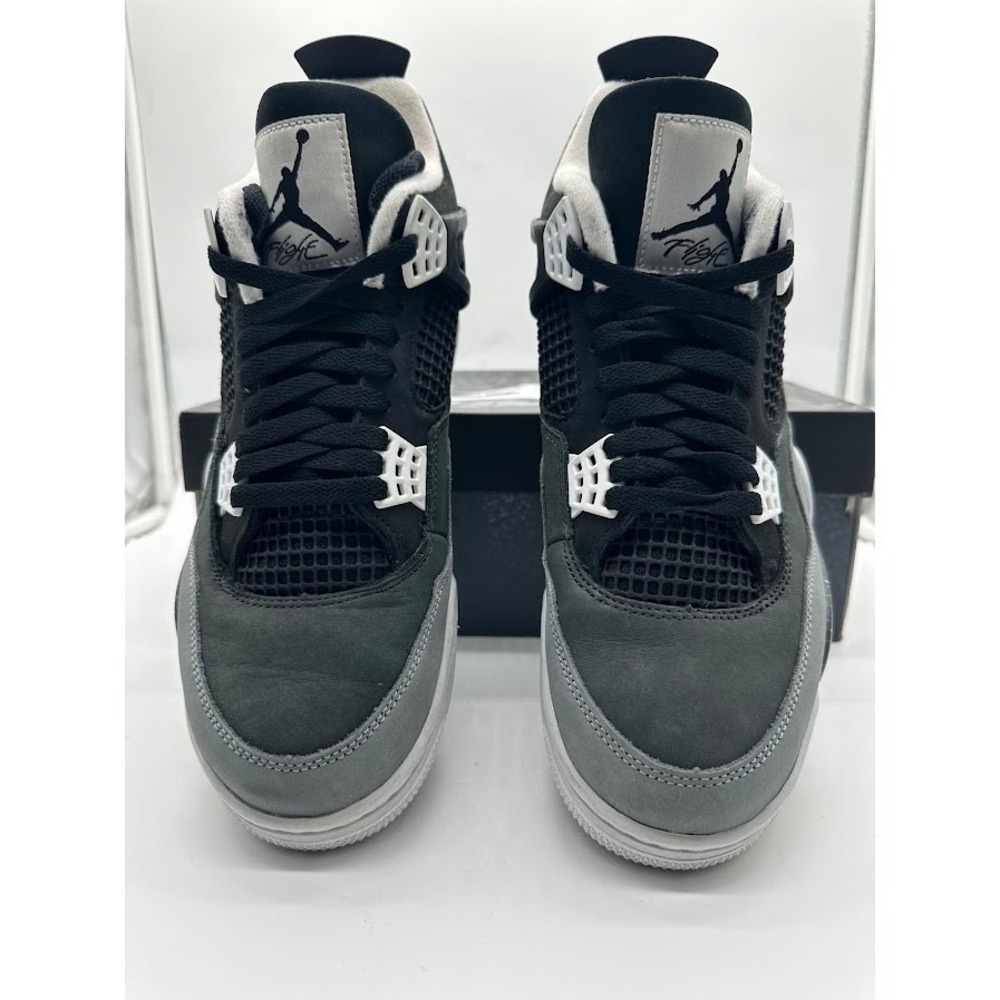 Air Jordan 4 Retro Fear 2024 Black Anthracite Grey FQ8138-002 Mens 10.5 Shoes